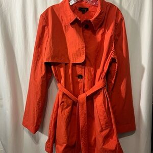 Donna Karan Orange Trench Coat